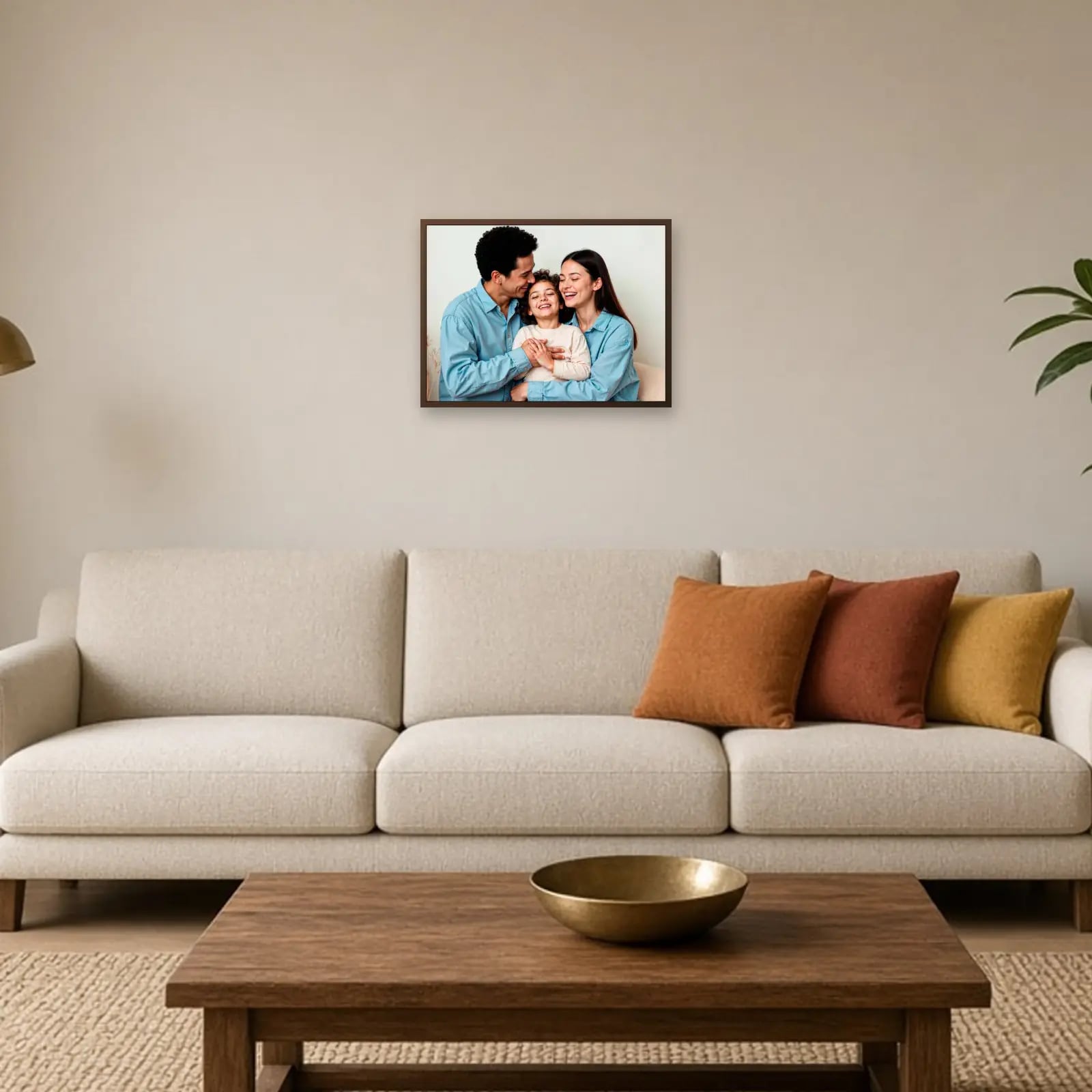 Full Photo Frame — Landscape above a sofa